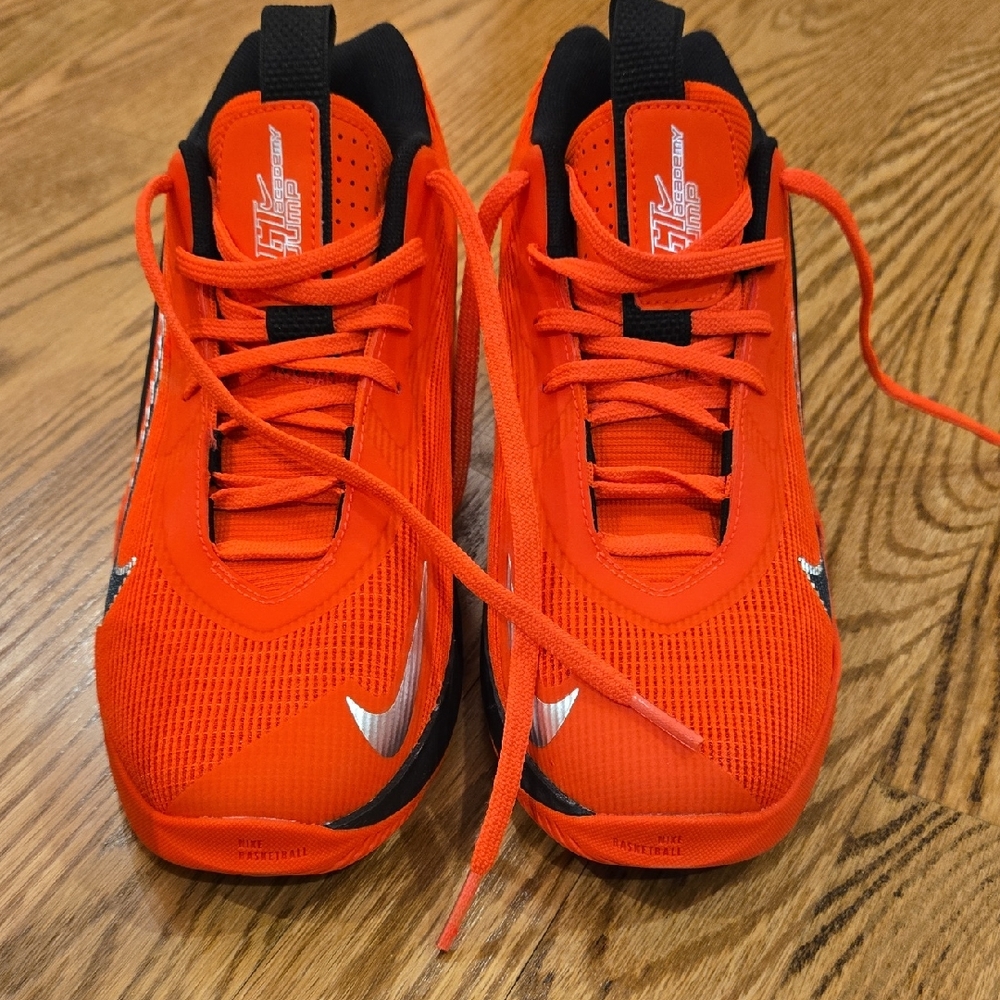 Nike Bright Red and Black Sneakers with Silver Swoosh